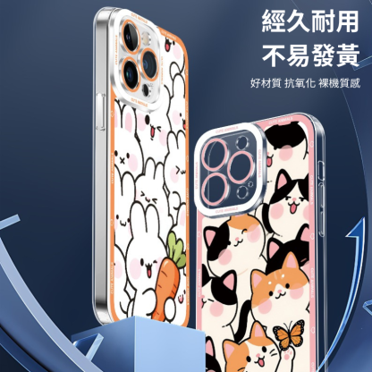 卡通動物天使眼透明防摔軟殼-ZUIHANG SHOP
