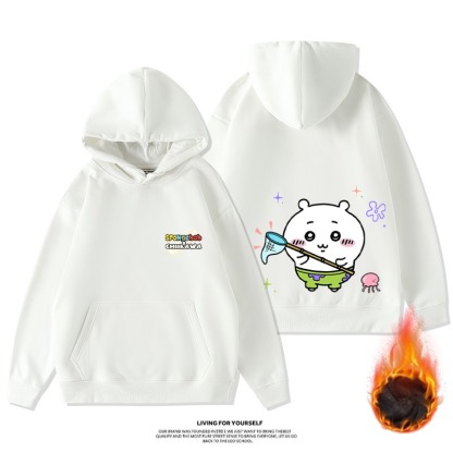Chiikawa新款 寬鬆百搭 秋冬款 加絨加厚連帽T-ZUIHANG