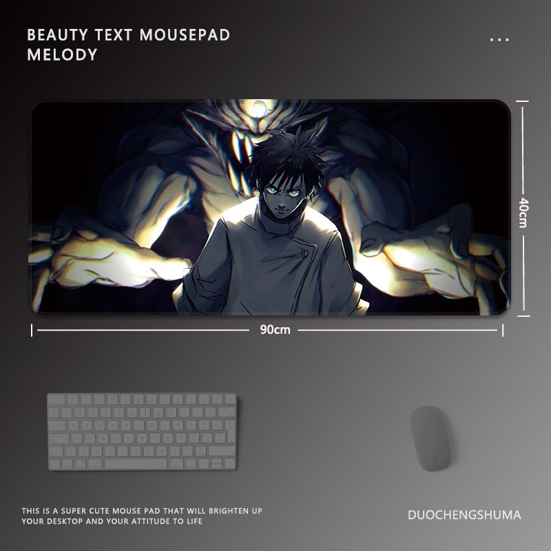 黑色動漫女孩 主題桌墊 布質滑鼠墊-ZUIHANG SHOP