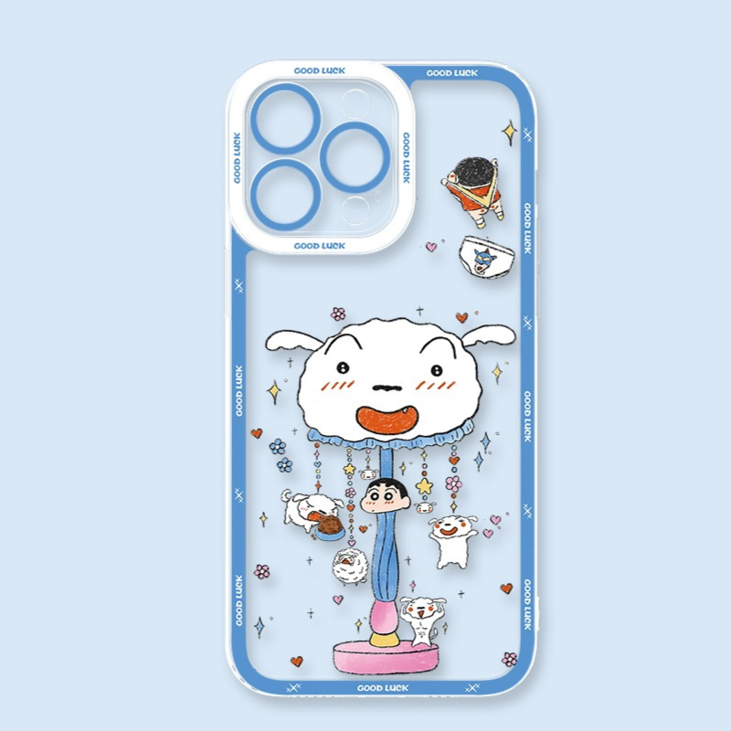 蠟筆小新小白天使眼透明防摔軟殼-ZUIHANG SHOP