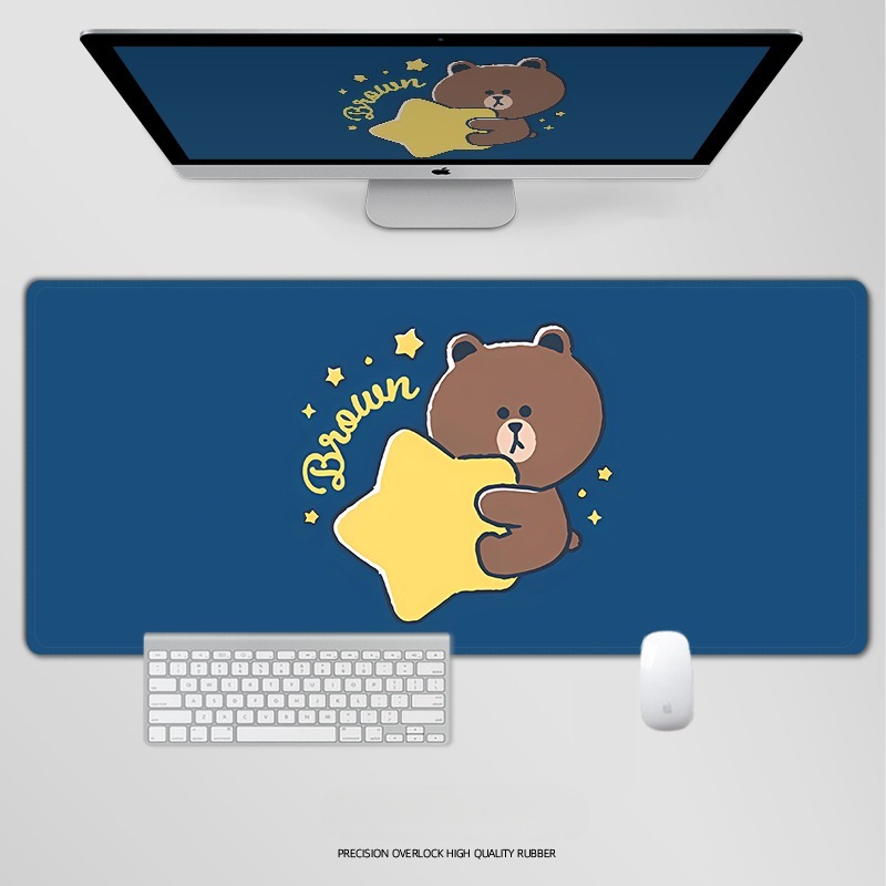 布朗熊 主題桌墊 布質滑鼠墊-ZUIHANG SHOP