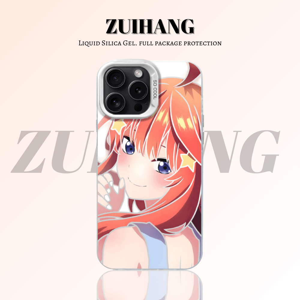 五等分的新娘彩銀線條漸變防摔手機殼-ZUIHANG SHOP