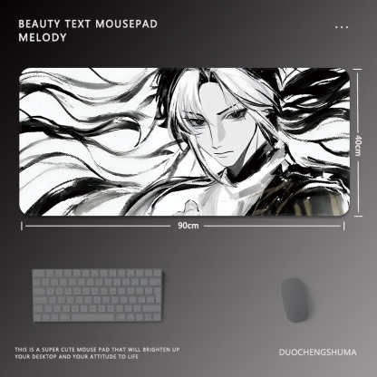 黑白動漫 主題桌墊 布質滑鼠墊-ZUIHANG SHOP