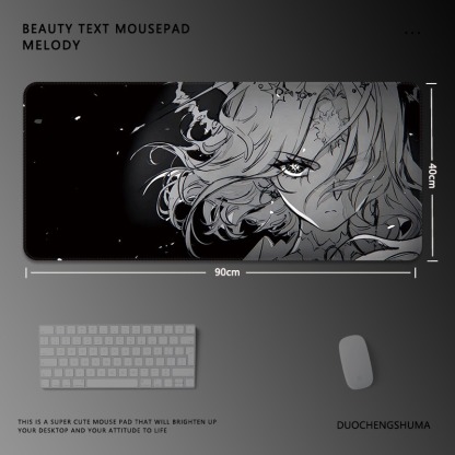 黑白動漫 主題桌墊 布質滑鼠墊-ZUIHANG SHOP