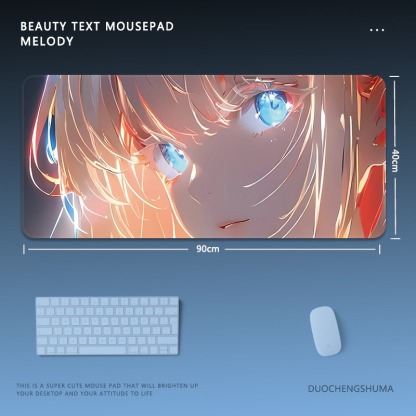 炫彩流光美女 主題桌墊 布質滑鼠墊-ZUIHANG SHOP