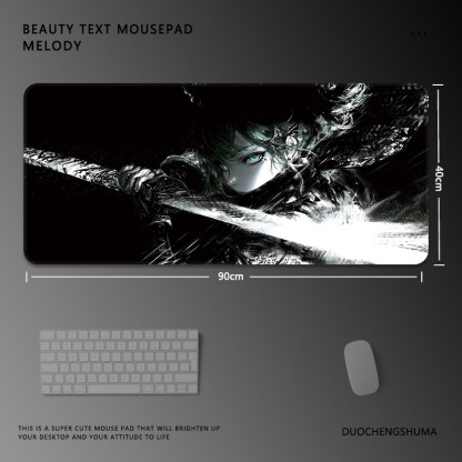 黑白動漫 主題桌墊 布質滑鼠墊-ZUIHANG SHOP