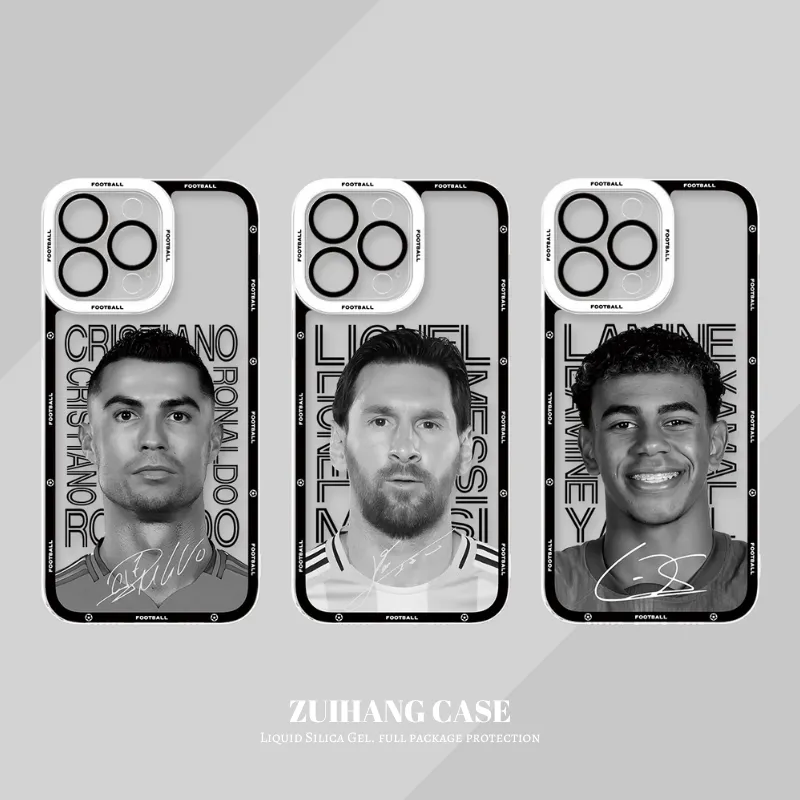 足球明星天使眼透明防摔軟殼-ZUIHANG SHOP