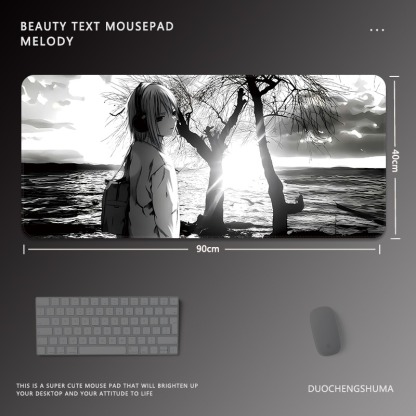 黑白動漫 主題桌墊 布質滑鼠墊-ZUIHANG SHOP