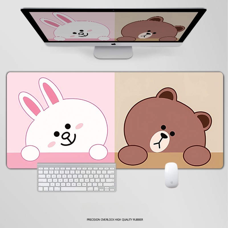 布朗熊 主題桌墊 布質滑鼠墊-ZUIHANG SHOP