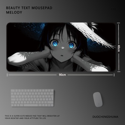 黑白動漫 主題桌墊 布質滑鼠墊-ZUIHANG SHOP