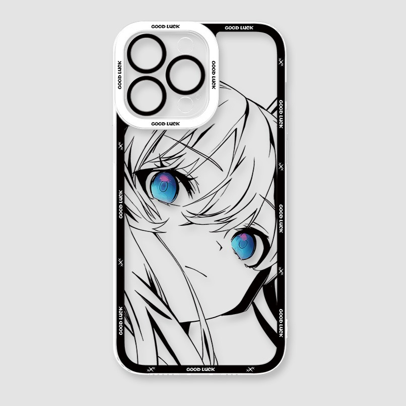 動漫線稿天使眼透明防摔軟殼-ZUIHANG SHOP