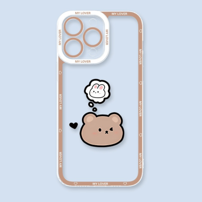 情侶卡通天使眼透明防摔軟殼-ZUIHANG SHOP