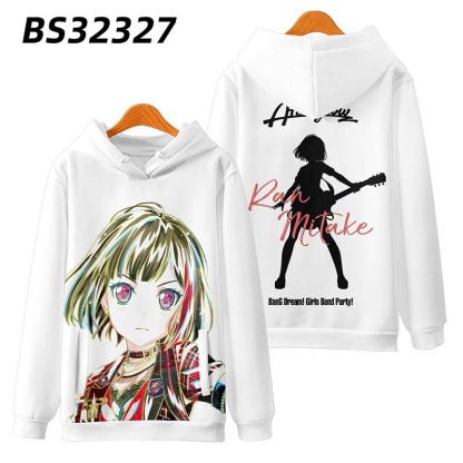 BanG Dream 動漫周邊 秋冬潮流寬鬆休閒連帽T