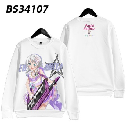 BanG Dream 動漫周邊 秋冬潮流寬鬆休閒連帽T