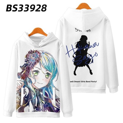 BanG Dream 動漫周邊 秋冬潮流寬鬆休閒連帽T