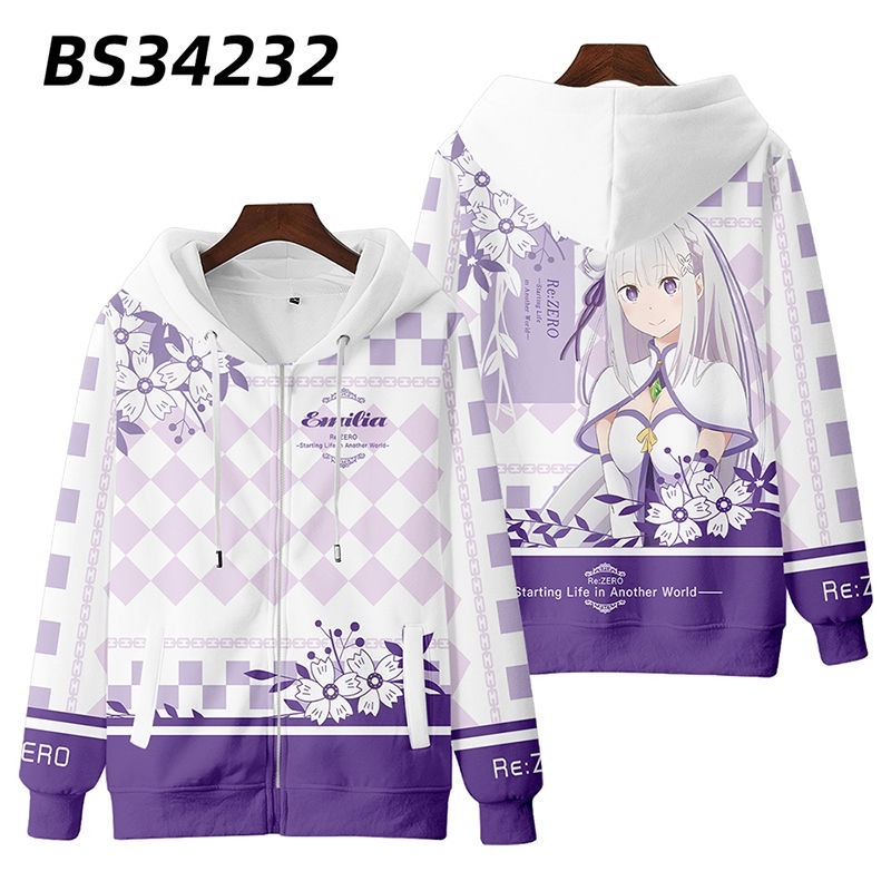 從零開始的异世界生活 親子情侶男女款連帽衛衣-ZUIHANG SHOP