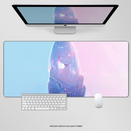 炫彩流光美女 主題桌墊 布質滑鼠墊-ZUIHANG SHOP