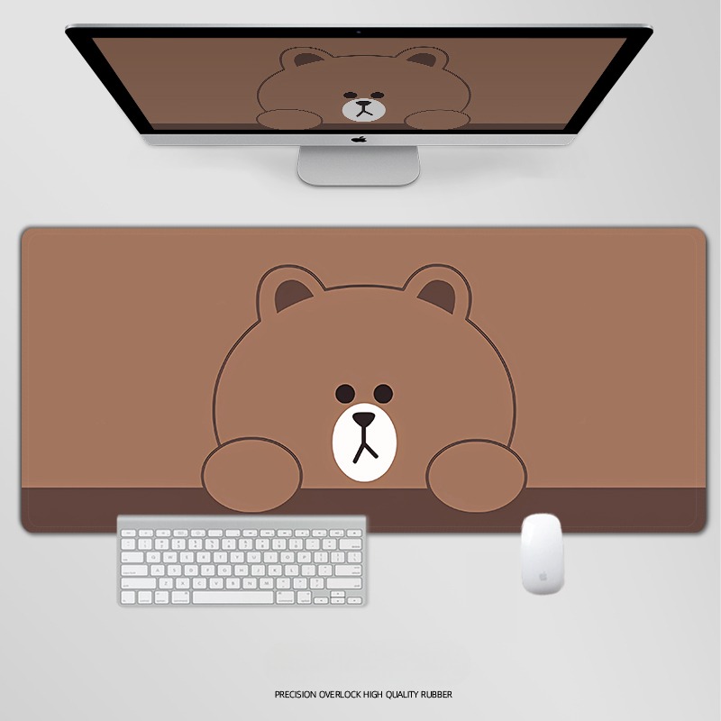 布朗熊 主題桌墊 布質滑鼠墊-ZUIHANG SHOP
