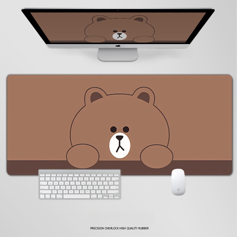 布朗熊 主題桌墊 布質滑鼠墊-ZUIHANG SHOP