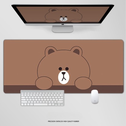 布朗熊 主題桌墊 布質滑鼠墊-ZUIHANG SHOP