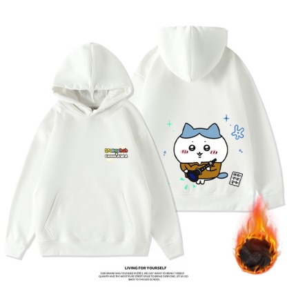 Chiikawa新款 寬鬆百搭 秋冬款 加絨加厚連帽T-ZUIHANG
