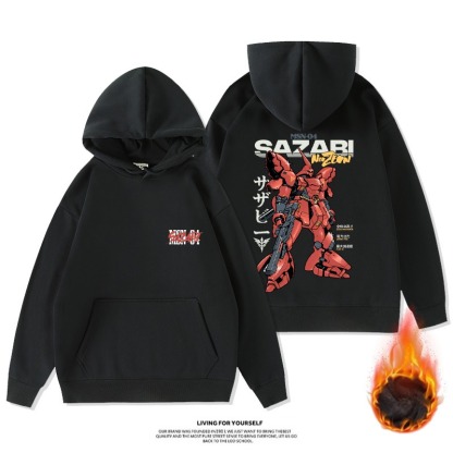 機動戰士鋼彈新款 寬鬆百搭 秋冬款 加絨加厚連帽T-ZUIHANG