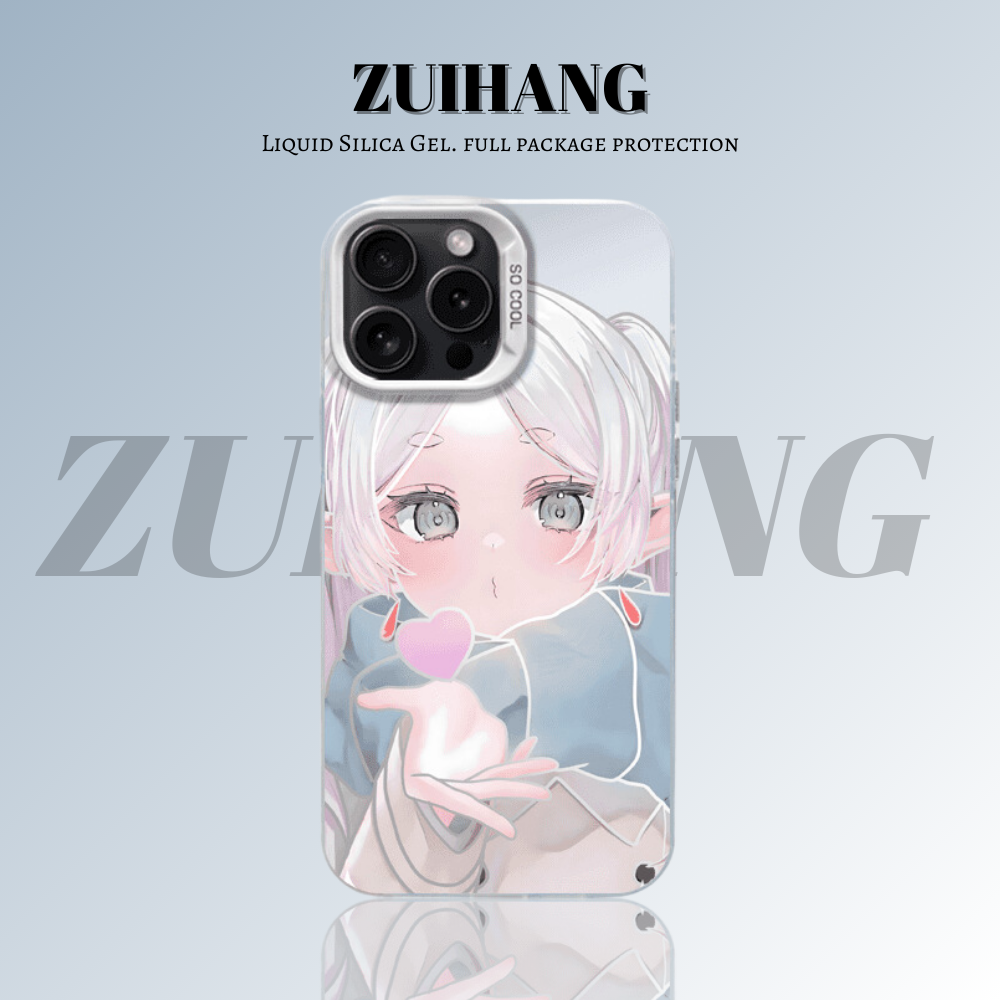 芙莉蓮彩銀線條漸變防摔手機殼-ZUIHANG SHOP