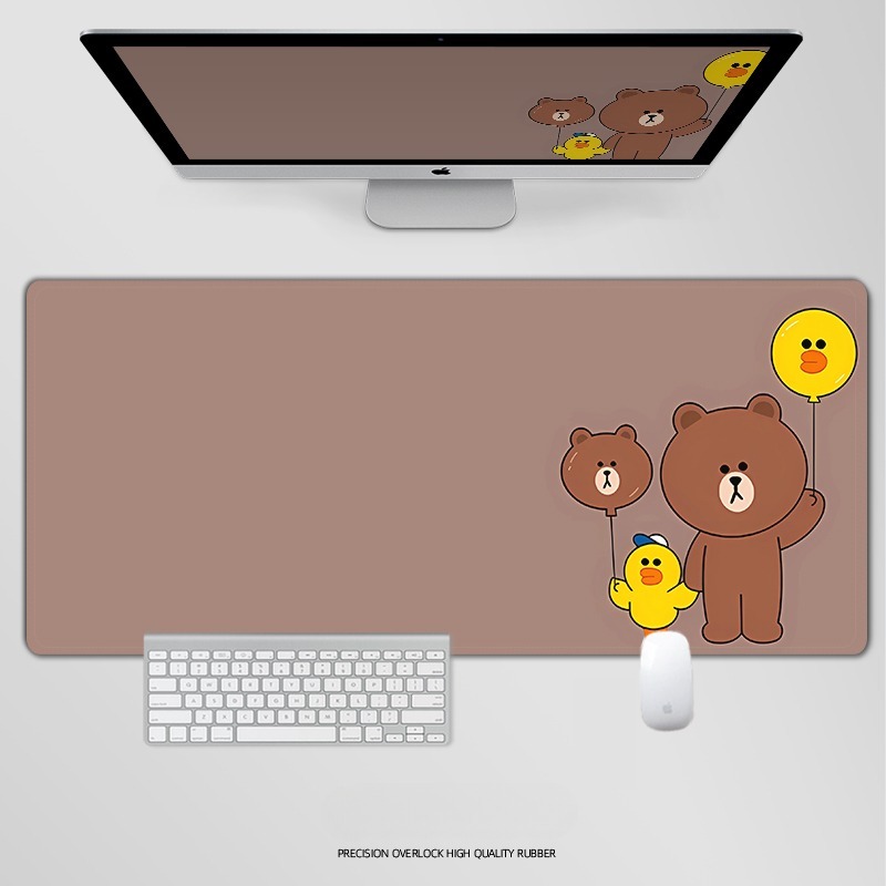 布朗熊 主題桌墊 布質滑鼠墊-ZUIHANG SHOP