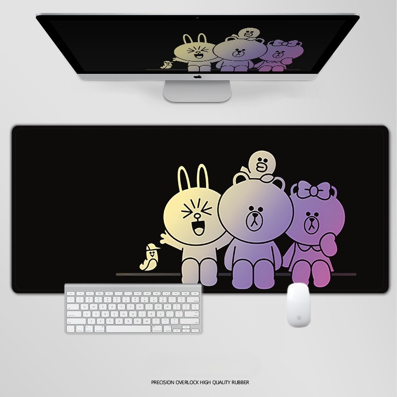 布朗熊 主題桌墊 布質滑鼠墊-ZUIHANG SHOP