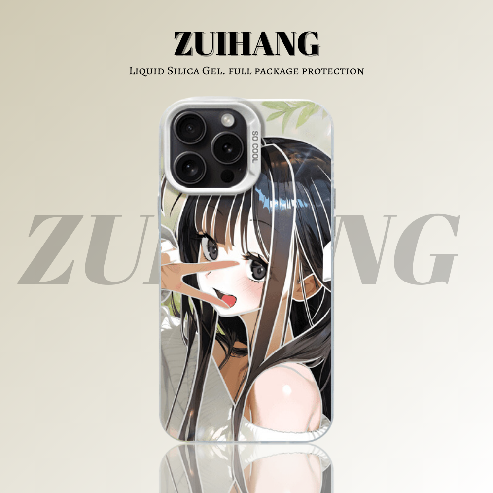 【大集合1.0】動漫彩銀線條漸變防摔手機殼-ZUIHANG SHOP