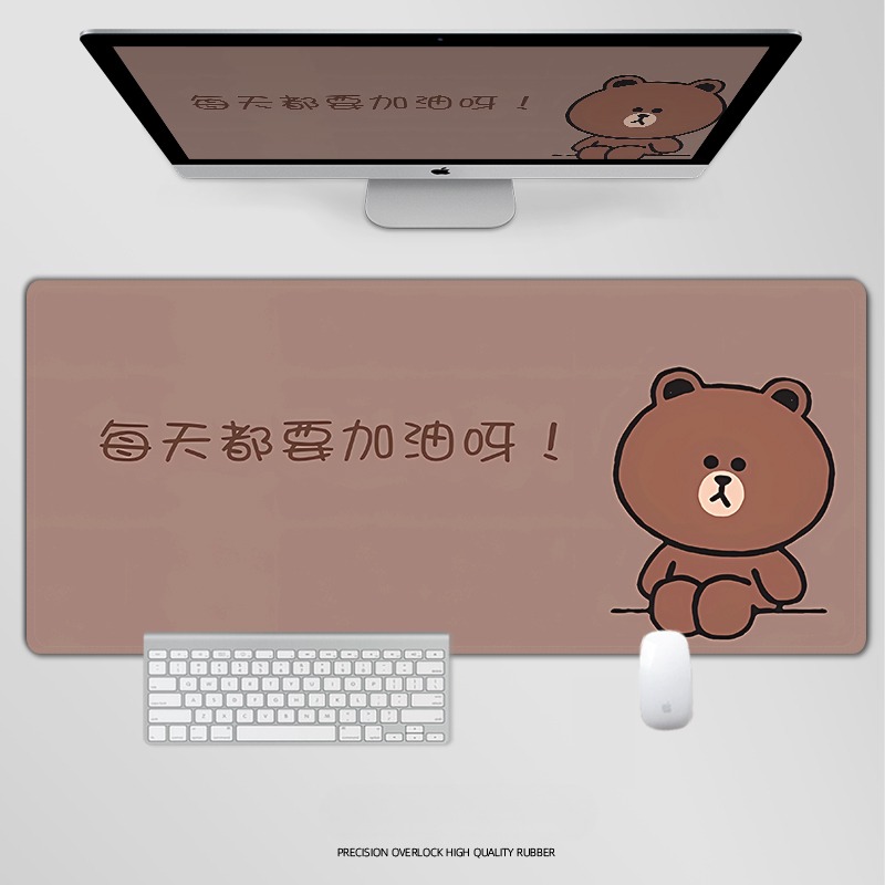 布朗熊 主題桌墊 布質滑鼠墊-ZUIHANG SHOP