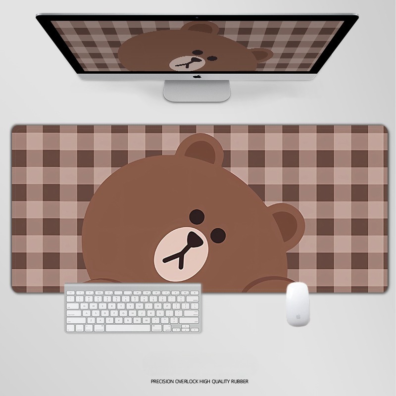 布朗熊 主題桌墊 布質滑鼠墊-ZUIHANG SHOP