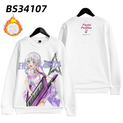 BanG Dream 動漫周邊 秋冬潮流寬鬆休閒連帽T