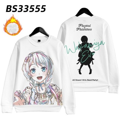 BanG Dream 動漫周邊 秋冬潮流寬鬆休閒連帽T