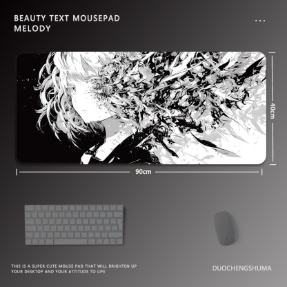 黑白動漫 主題桌墊 布質滑鼠墊-ZUIHANG SHOP