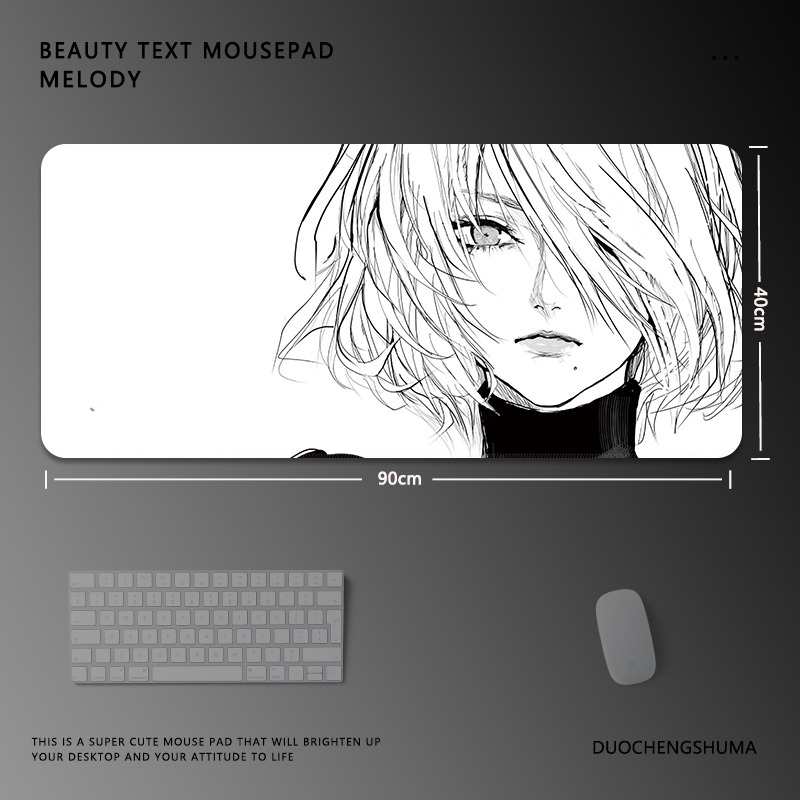黑白動漫 主題桌墊 布質滑鼠墊-ZUIHANG SHOP