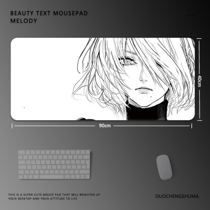 黑白動漫 主題桌墊 布質滑鼠墊-ZUIHANG SHOP