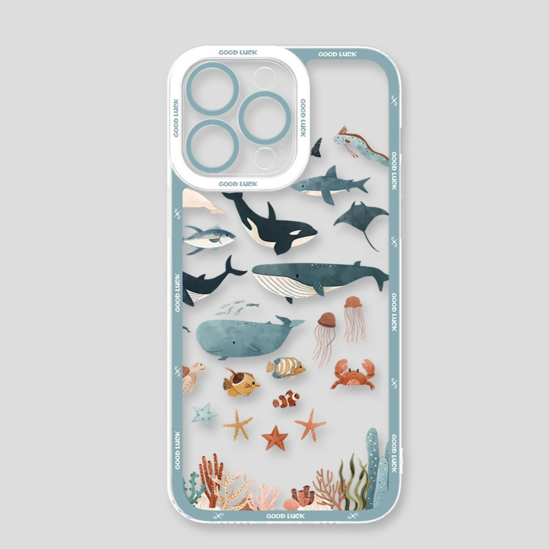 海洋生物天使眼透明防摔軟殼-ZUIHANG SHOP