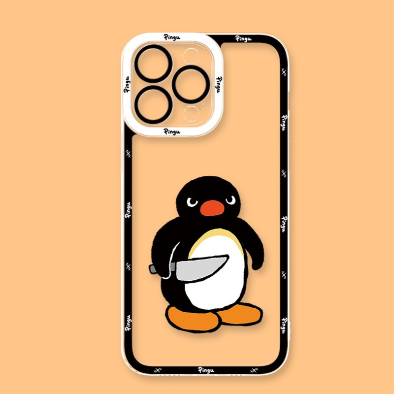 Pingu企鵝天使眼透明防摔軟殼-ZUIHANG SHOP