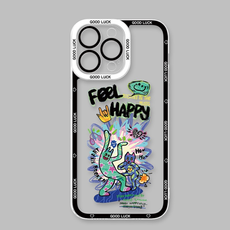 塗鴉天使眼透明防摔軟殼-ZUIHANG SHOP