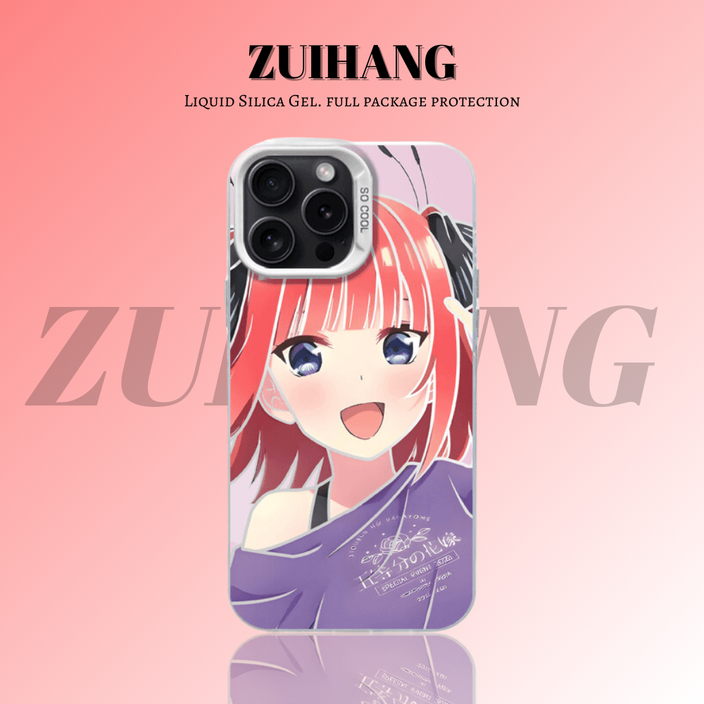 五等分的新娘彩銀線條漸變防摔手機殼-ZUIHANG SHOP
