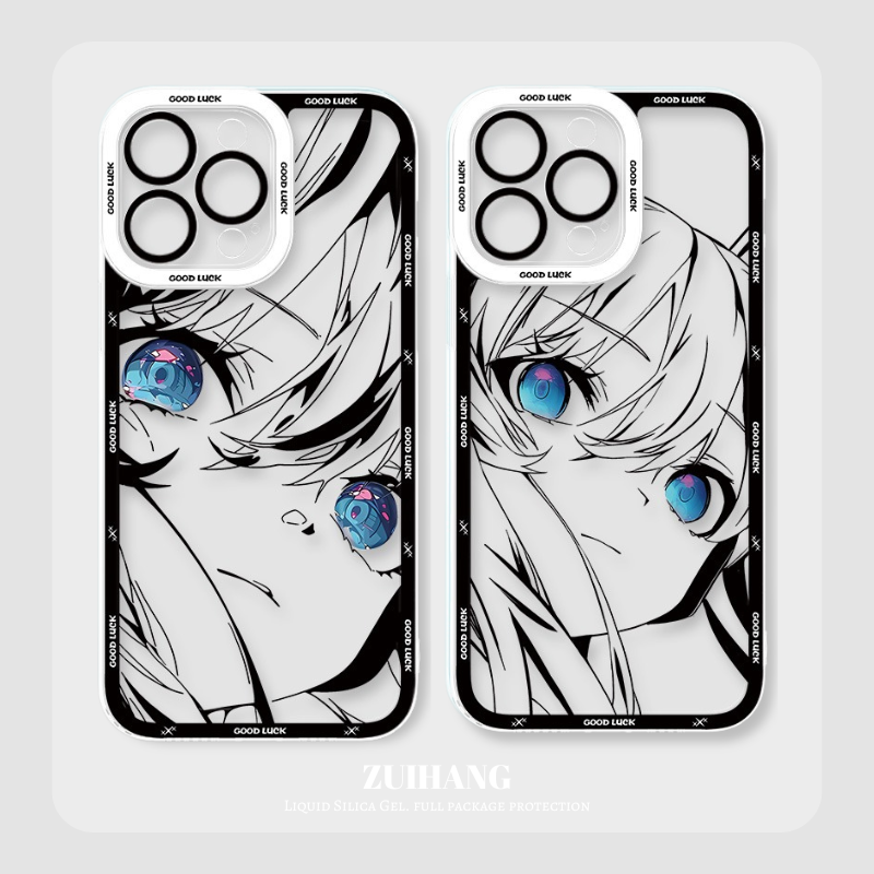 動漫線稿天使眼透明防摔軟殼-ZUIHANG SHOP