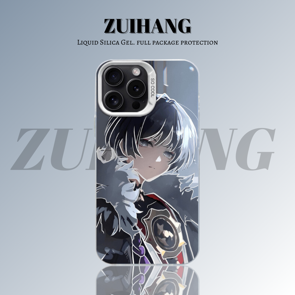 原神彩銀線條漸變防摔手機殼-ZUIHANG SHOP