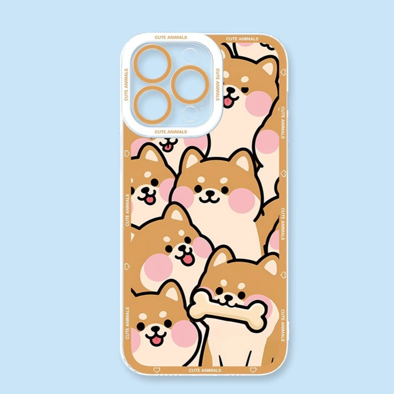 卡通動物天使眼透明防摔軟殼-ZUIHANG SHOP