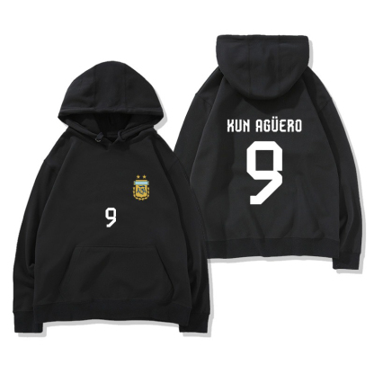 阿根廷國家隊服足球新款 親子情侶男女款連帽衛衣-ZUIHANG SHOP