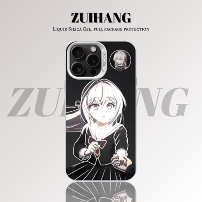 遮羞艾莉彩銀線條漸變防摔手機殼-ZUIHANG SHOP