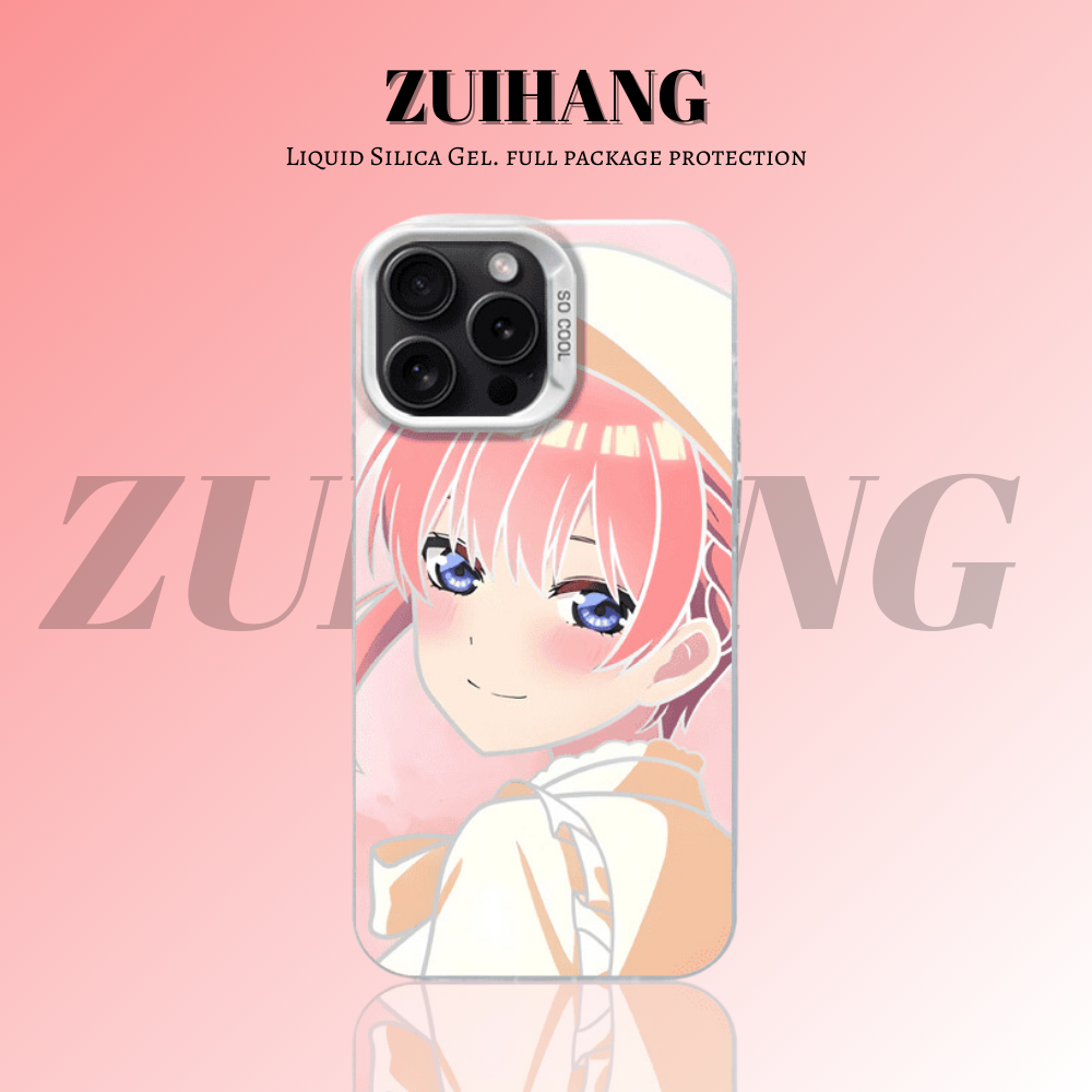 五等分的新娘彩銀線條漸變防摔手機殼-ZUIHANG SHOP
