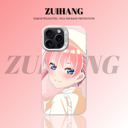五等分的新娘彩銀線條漸變防摔手機殼-ZUIHANG SHOP