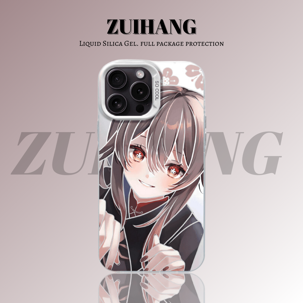 原神彩銀線條漸變防摔手機殼-ZUIHANG SHOP
