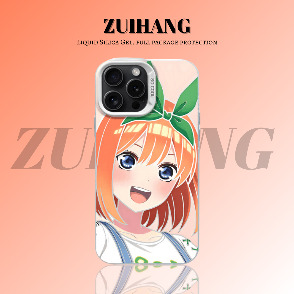 五等分的新娘彩銀線條漸變防摔手機殼-ZUIHANG SHOP